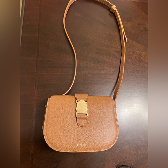 Senreve Cadence Crossbody Pebbled Chestnut Gold - Picture 6 of 11